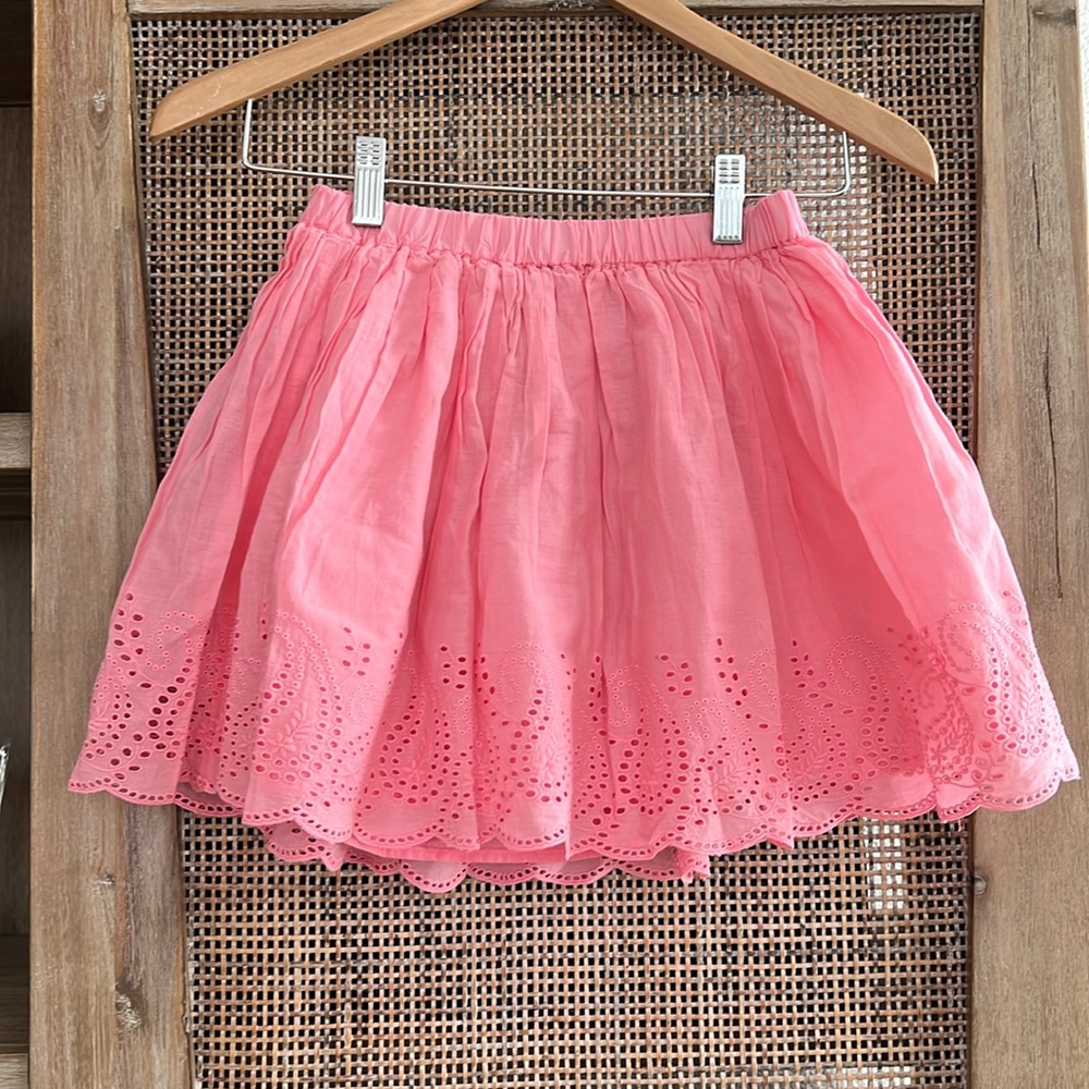 📫 BUY 2 for $20📫 GAP Pink Eyelet Girl skirt size L 10